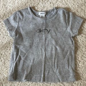 DKNY Toddler Gray S/S Top 2T